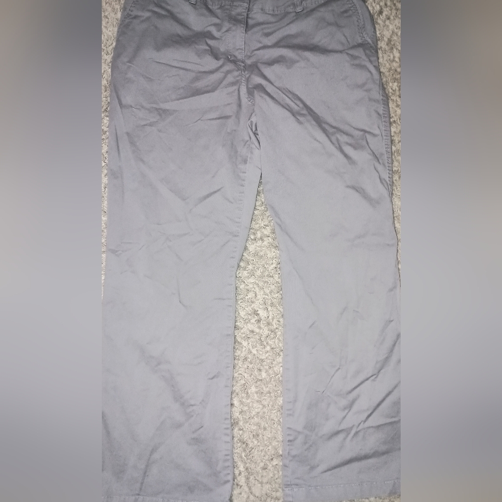 Laura Scott Pants Women's Size‎ 16 Color Gray Signature Fit Pockets...